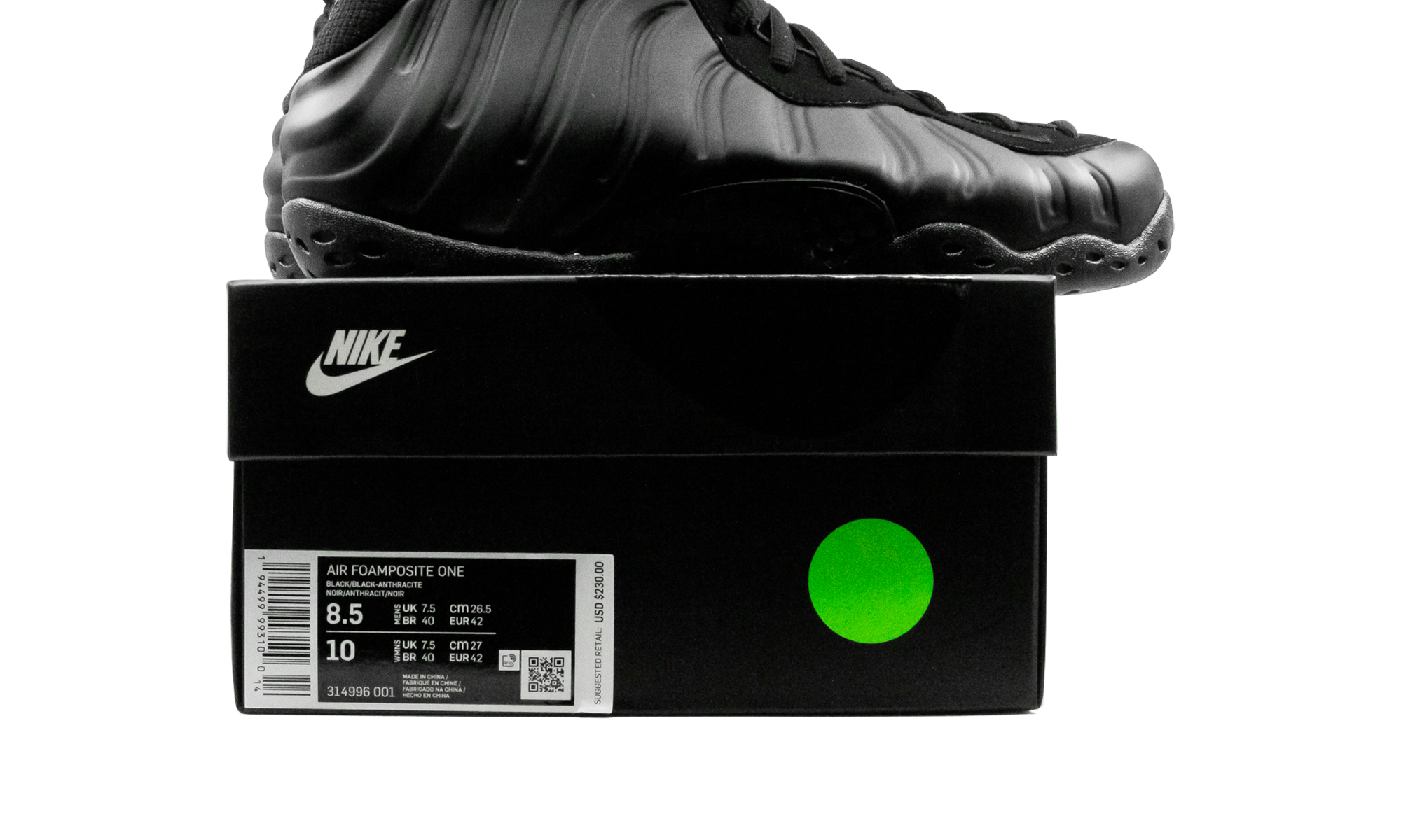 Air Foamposite One "Anthracite (2020)" 314996 001